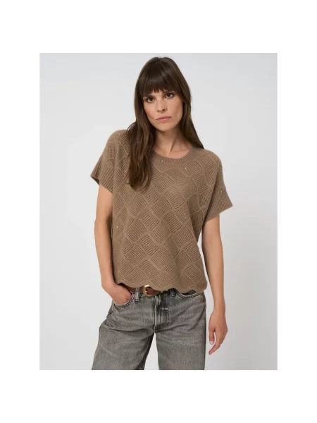Sweter Repeat brązowy