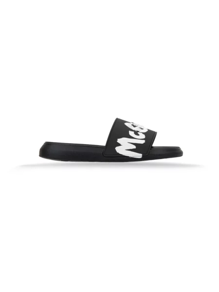 Klapki Alexander Mcqueen wsuwane czarne