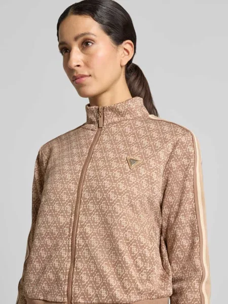 Bluza rozpinana o kroju regular fit z nadrukiem z logo na całej powierzchni Guess Activewear