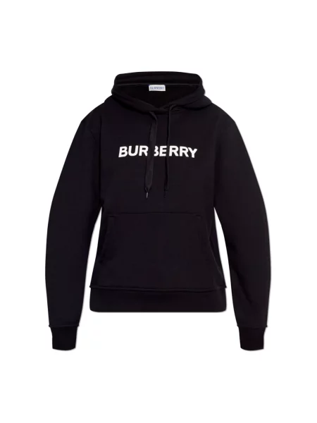 Bluza z kapturem Burberry z logo czarna