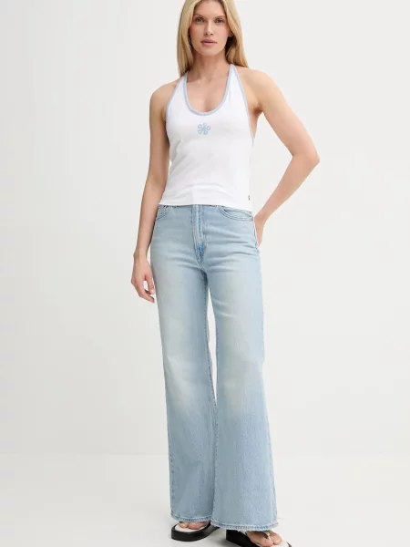 Levi's jeans RIBCAGE BELLS albastru