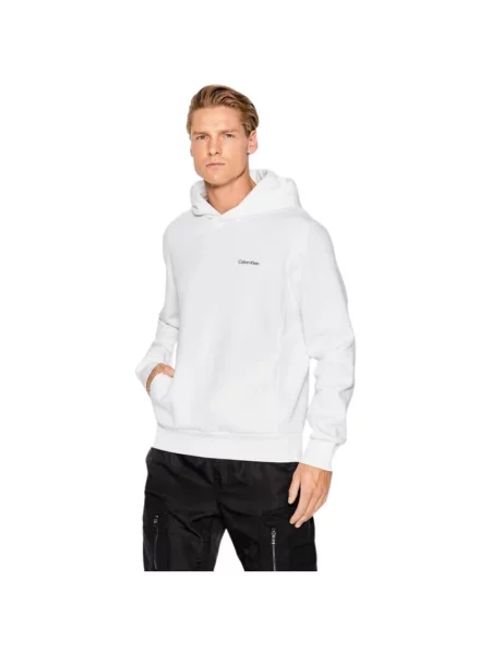Calvin Klein Mikina Micro Logo bílá