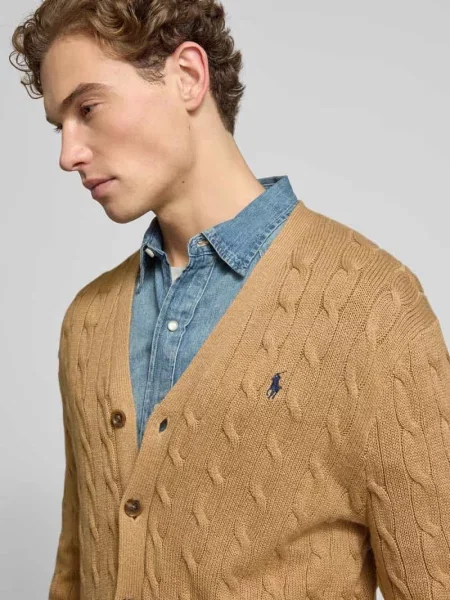 Kardigan rozpinany z listwą guzikową Polo Ralph Lauren