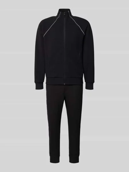 Dres o kroju regular fit z mieszanki bawełny model ‘TRACKSUIT SET’ Boss Green czarny