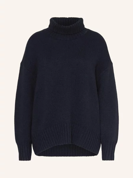 Ftc Cashmere Svetr S Rolákem Z Kašmíru tmavě modrá