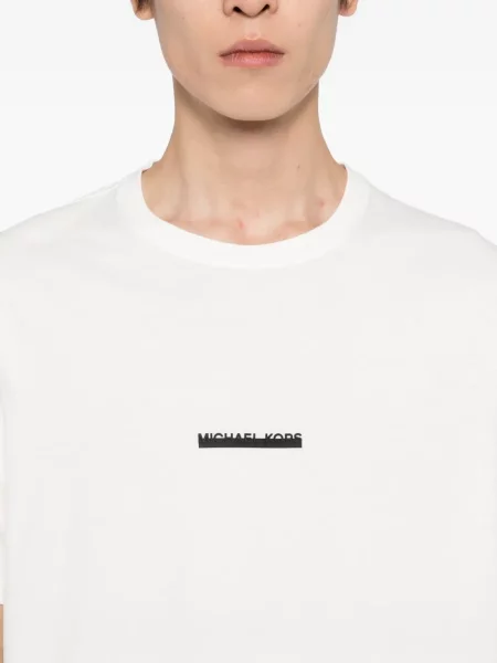 Tricou Michael Kors cu autograf alb
