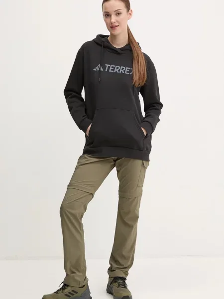 Кофта adidas TERREX Multi з капюшоном з принтом чорний