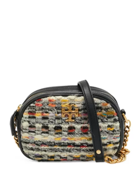 Geantă Tory Burch din tweed alb
