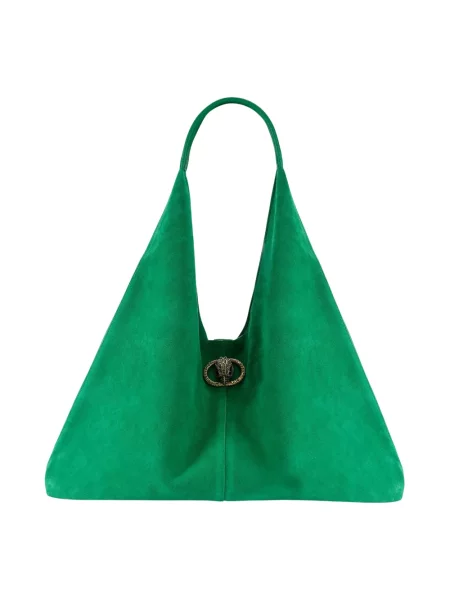 Torebka hobo Kurt Geiger zamszowa zielona