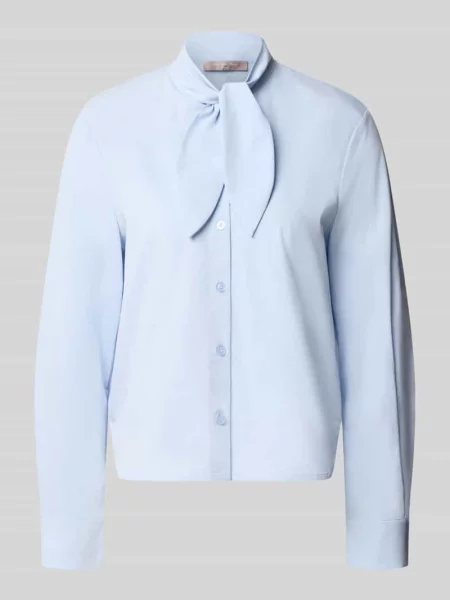 Bluzka o kroju regular fit z mieszanki z kokardą Christian Berg Woman Selection