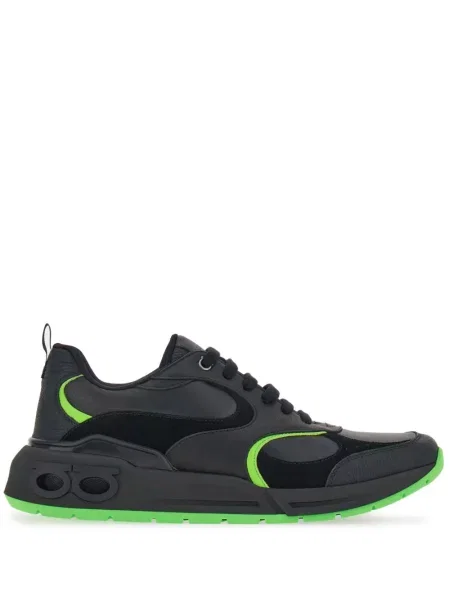 Sneakerși Ferragamo din piele negru