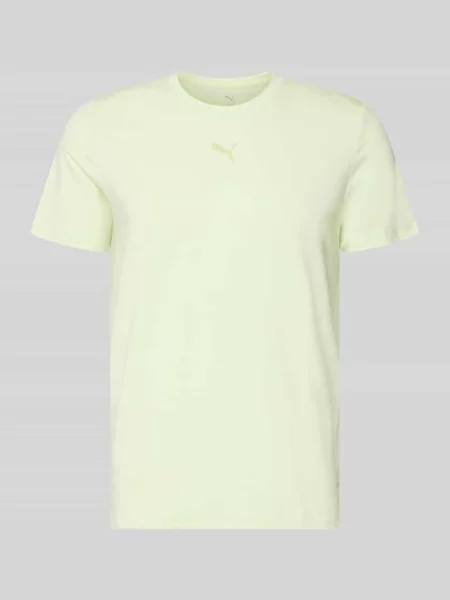 T-shirt o kroju regular fit z nadrukiem z logo model ‘Cloudspun’ Puma Performance żółta
