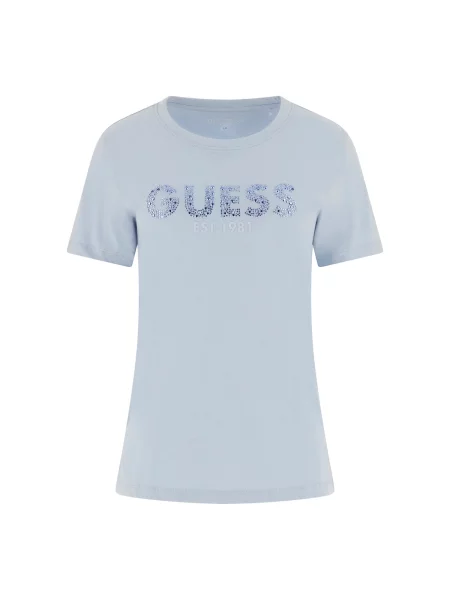 GUESS Tricou deschis albastru