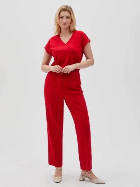 Pantaloni Marisse roșu