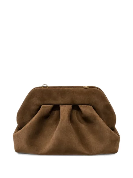 Geanta crossbody Themoirè cu volane maro