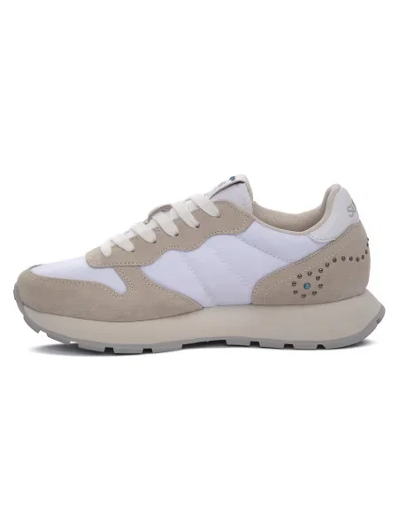 Pantofi Sun68 cu tepi alb