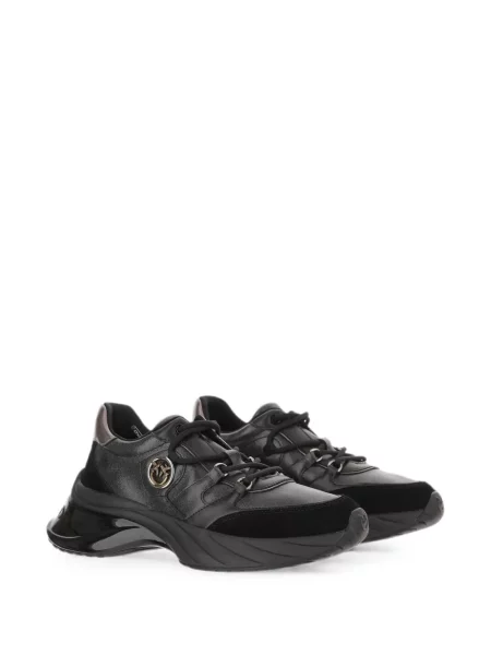 Sneakerși Pinko din piele negru