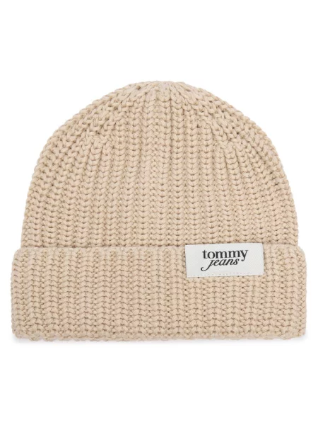 Czapka Tommy Hilfiger beżowa