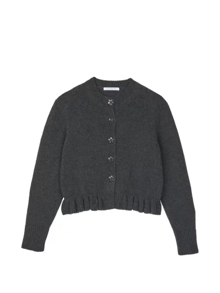 Cardigan Cecilie Bahnsen cu volane gri