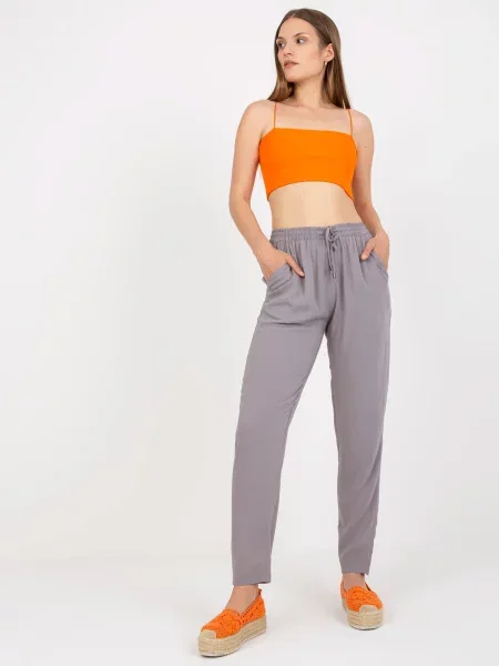 Pantaloni Fashionhunters albastru