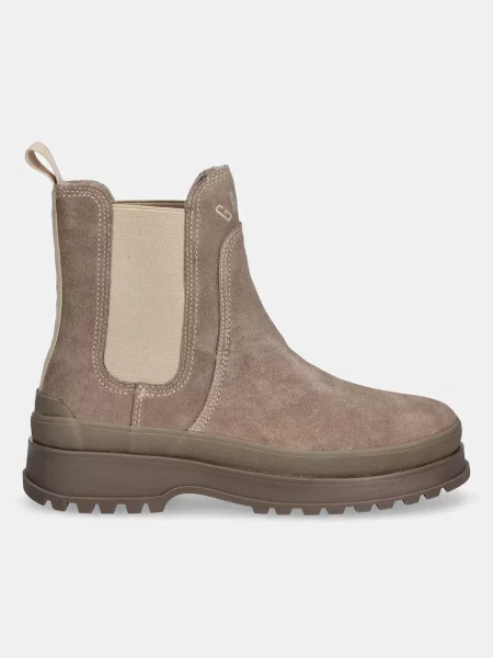 Замшевые утепленные ботинки Gant бежевые