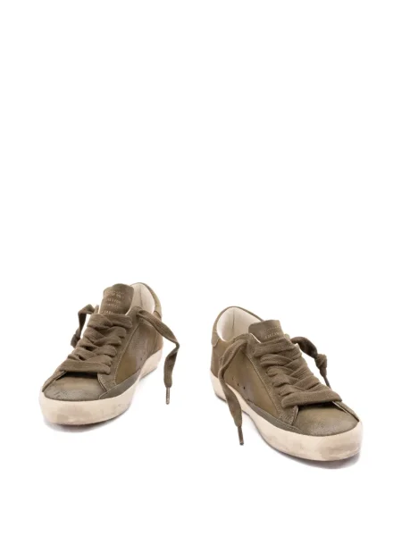 Маратонки Golden Goose с връзки с дантела зелено