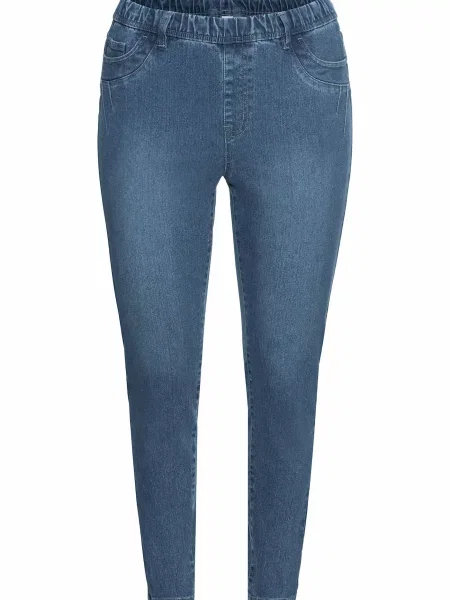 SHEEGO Jeggings denim albastru