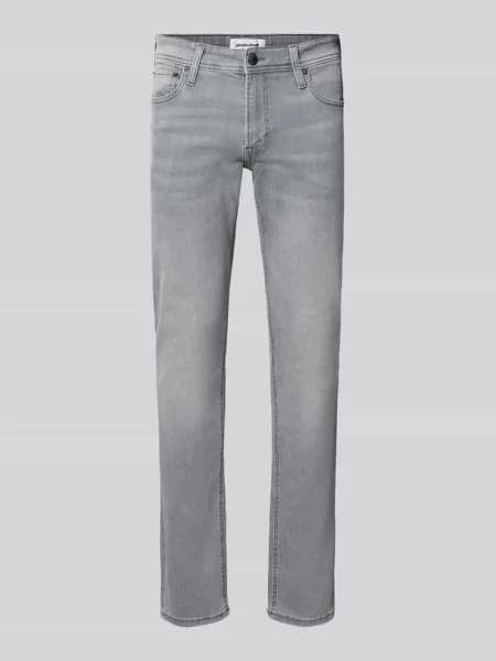 Jeansy o kroju slim fit z mieszanki bawełny model Glenn' Jack & Jones