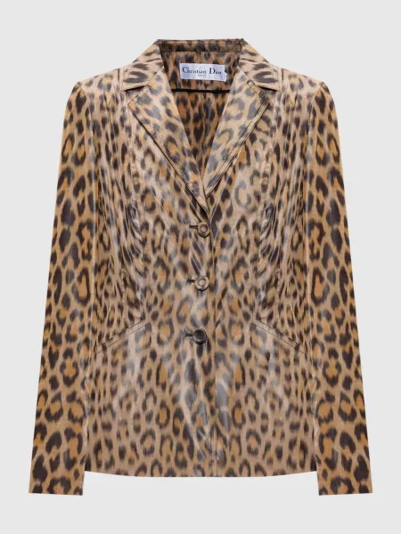 Жакет Mizza Bar із шовку Christian Dior бежевий