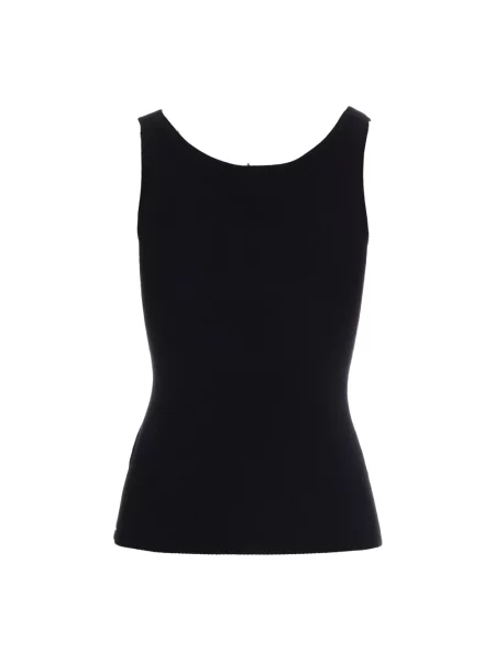 Top Elisabetta Franchi wełniany czarny