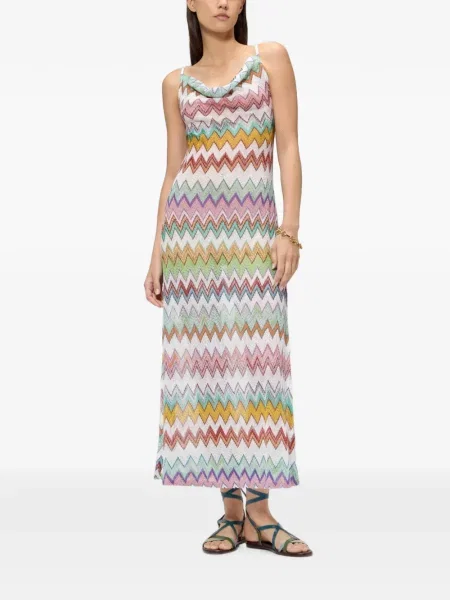 Lung rochie Missoni alb