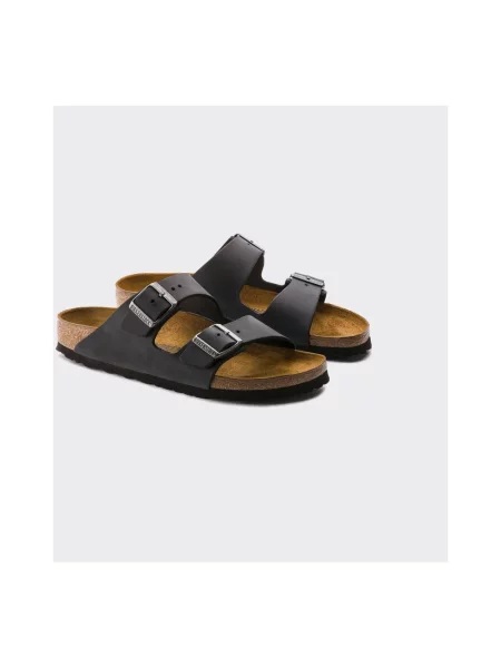 Klapki Birkenstock zamszowe czarne