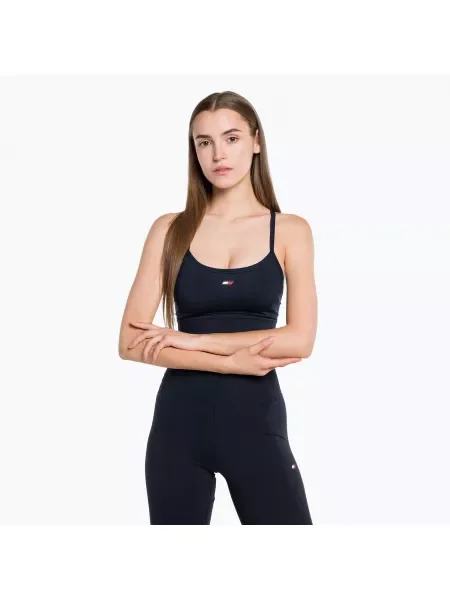 Tommy Hilfiger Essentials Low Int фитнес сутиен син