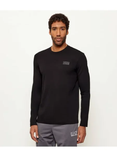 Hosszú ujjú hosszú hosszú ujjú póló Ea7 fekete