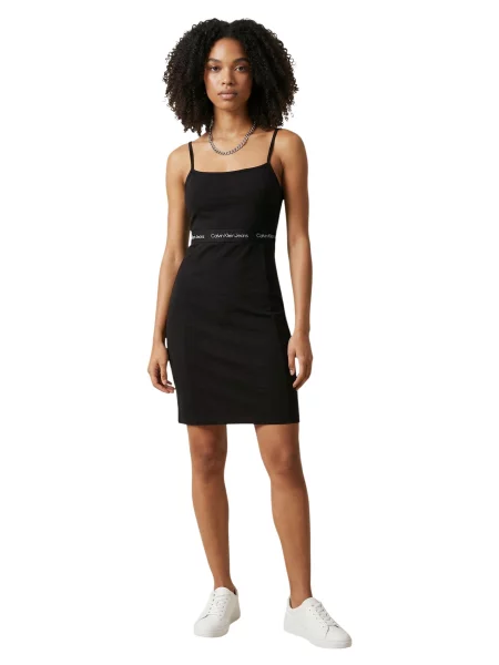 Sukienka jeansowa Calvin Klein czarna