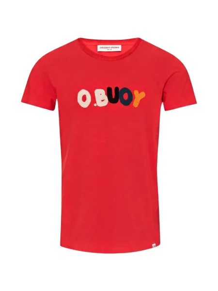 Tricou Orlebar Brown cu imagine roșu