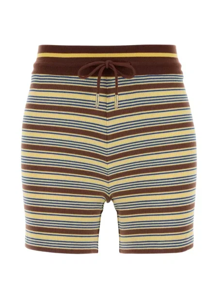 Pantaloni scurți Fendi tricotate maro