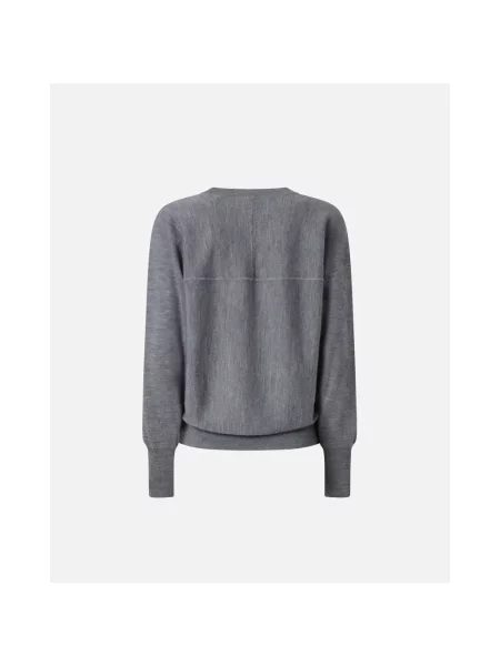 Sweter Pinko wełniany szary