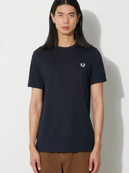 Fred Perry tricou din barbati marin cu imprimeu albastru