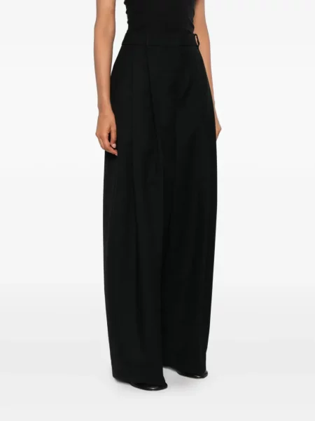 Pantaloni Jacquemus plisate negru