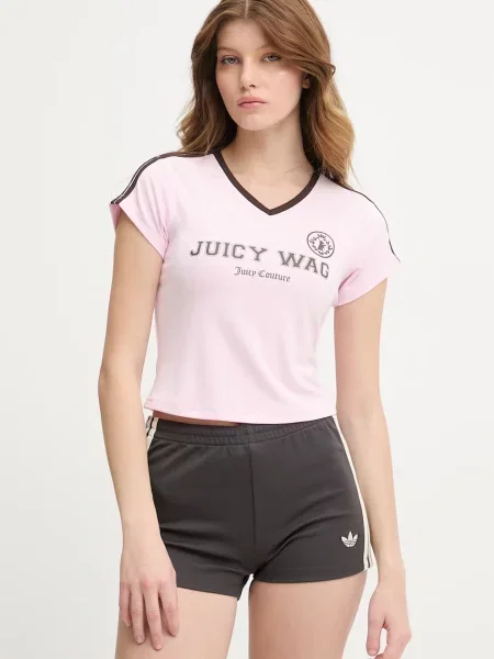 Juicy Couture tricou pentru femei WAG TEE roz