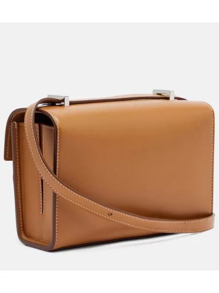 Geantă Savette din piele maro