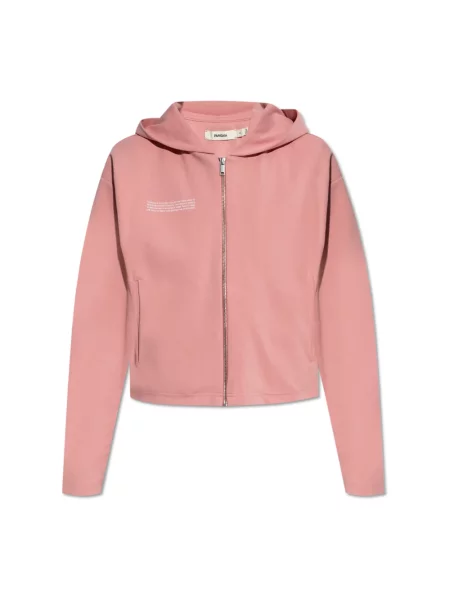 Bluza rozpinana Pangaia z logo różowa