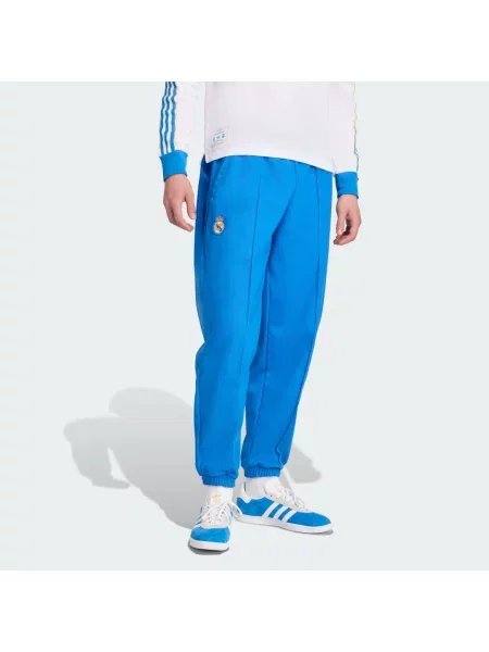 Kalhoty Real Madrid Terrace Icons Drill bílé