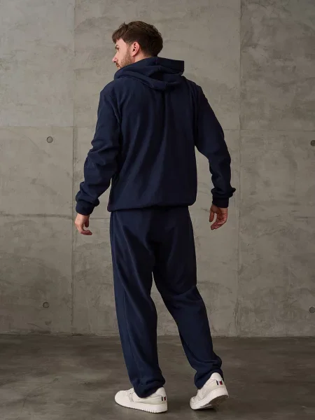 Спортивний костюм ISSA Plus темно-синій фліс синій