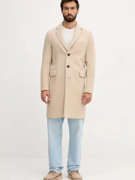 United Colors of Benetton baba gyapjúkeverék pulóver bézs