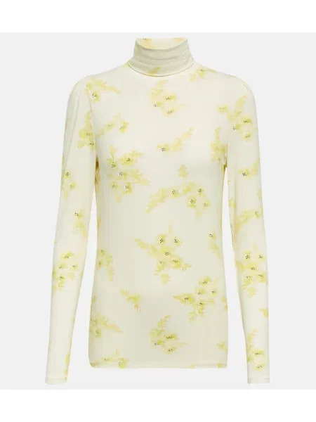 Top Dorothee Schumacher cu model floral din jerseu