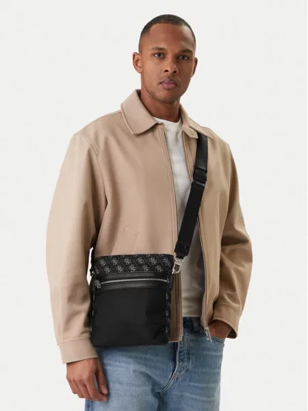 Мъжка чантичка Guess HMBENP черен