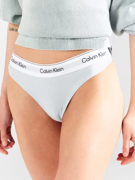 Calvin Klein Underwear Tangá mätová čierna