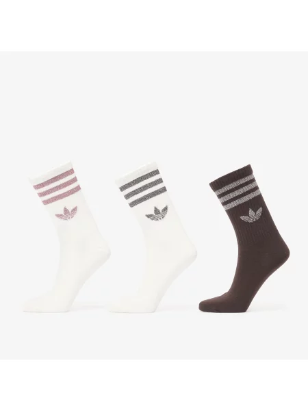 Skarpety Adidas Originals w paski białe
